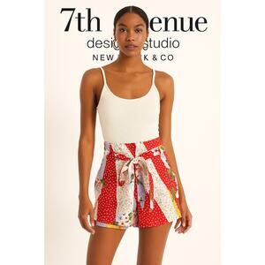 NWT New York & Co. Trendy Belted Shorts Sz. 14